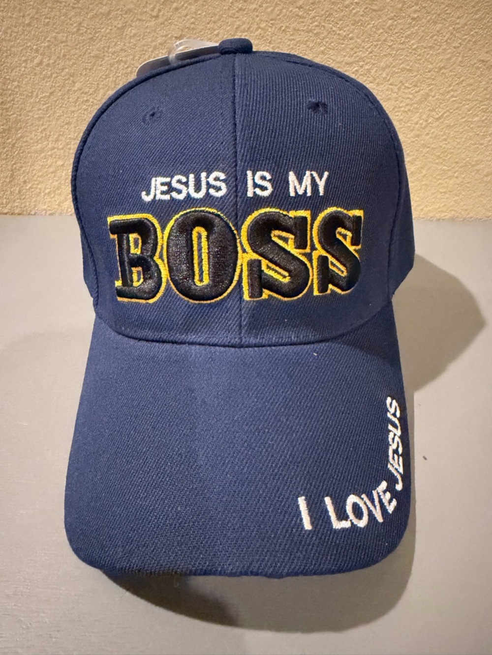 Jesus Is My Boss Hat – Navy Blue | NWT | Adjustable